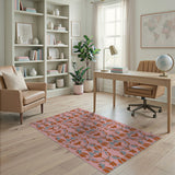 Multi-color and Patterns Ornate Pink Persian Floral Area Rug