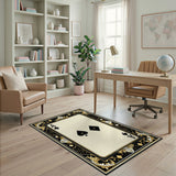 Ace of Spades Ornate Vintage Area Rug