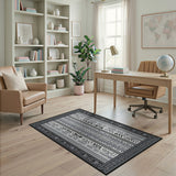 Heritage Tribal Heritage Tribal Black White Geometric Rug