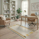 Geometric Modern Modern Beige Geometric Stripe Area Rug