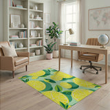 Multi-color and Patterns Lemon Slice Fruit Pattern Area Rug