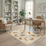 Koi Fish Brown Area Rug