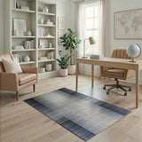 Geometric Modern Black and White Black White Vertical Stripe Geometric Area Rug