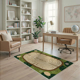 Tree Stump Moss Area Rug