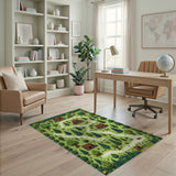 Starry Forest Village Path Area Rug
