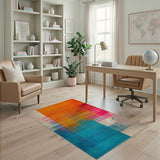 Vibrant Multi-Color Geometric No. 3 Area Rug