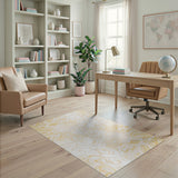 Abstract Area Golden Swirl Abstract Area Rug