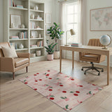 Cherry Bow Pink Area Rug