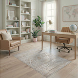 Beige Southwestern Geometric Tribal Rug