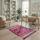 Vibrant Pink Southwestern Cowboy Horse Rug