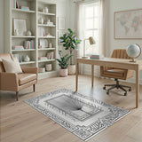 Art Deco Fan Palm Geometric Rug