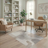Beige and Neutral Beige Neutral Abstract Organic Shapes Rug