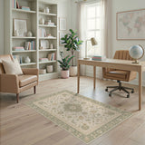Beige Floral Vintage No. 7 Area Rug