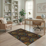 Golden Compass Multi-Color Area Rug