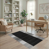 Stripe Geometric Modern Bold Black White Vertical Stripe Area Rug