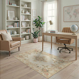 Elegant Floral Medallion Area Rug