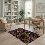 Vibrant Tribal Mandala Area Rug