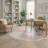 Beige Blush Organic Abstract Area Rug