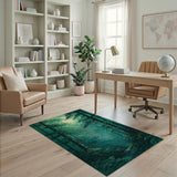 Moonlit Enchanted Forest Area Rug