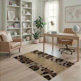 Modern Leopard Spot Woven Area Rug