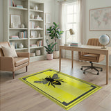 Sunny Yellow Bee Area Rug