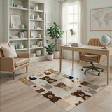 Cuddly Teddy Bear Kids Area Rug