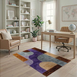 Vibrant Multi-Color Geometric Area Rug