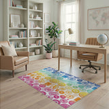 Tropical Pride Distressed Stamp Area Rug