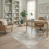 Abstract Area Abstract Neutral Beige Area Rug