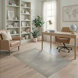 Beige and Neutral Beige Textured Grid Area Rug