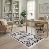Ornate Persian Border Area Rug