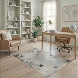 Vintage Floral Butterfly Rose Area Rug