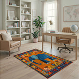 Blue Elephant Heritage Tribal Area Rug