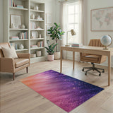 Starry Nebula Glitter Area Rug