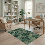 Lush Green Foliage Area Rug