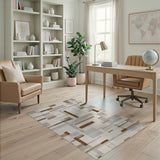 Geometric Modern Geometric Beige Neutral Area Rug
