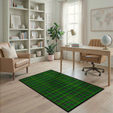 Geometric Modern Classic Green Tartan Plaid Area Rug