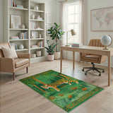 Prowling Tiger Jungle Area Rug