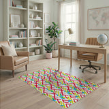 Vibrant Multi-Color Geometric Modern Area Rug