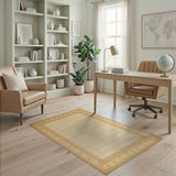 Traditional Persian Cream Gold Traditional Persian Area Rug