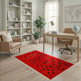 Fruit Pattern Watermelon Slice Fruit Pattern Rug