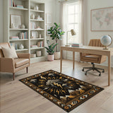 Southwestern Lightning Storm Mountain Rug