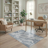Ethereal Grey Abstract Area Rug