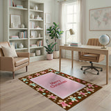 Merry Christmas Gingerbread Kids Area Rug