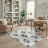 Pastel Rainbow Lyre Area Rug