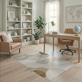 Wavy Abstract Neutral Area Rug