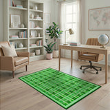 Shamrock Plaid Green Area Rug
