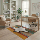 Texas Silhouette Multi-Color Southwestern Rug