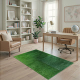 Lush Green Patchwork Turf Area Rug