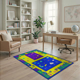 Playful ABC Numbers Kids Cartoon Rug